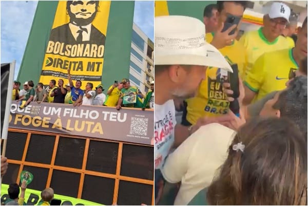 Bolsonaro fala por telefone em ato em Cuiabá e pode ter violado decisão do STF