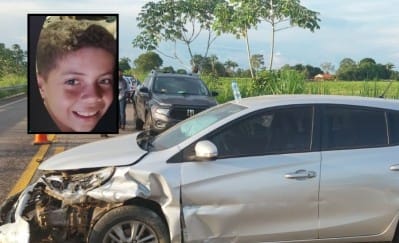 Menino de 11 anos morre após colisão entre moto e carro em rodovia estadual