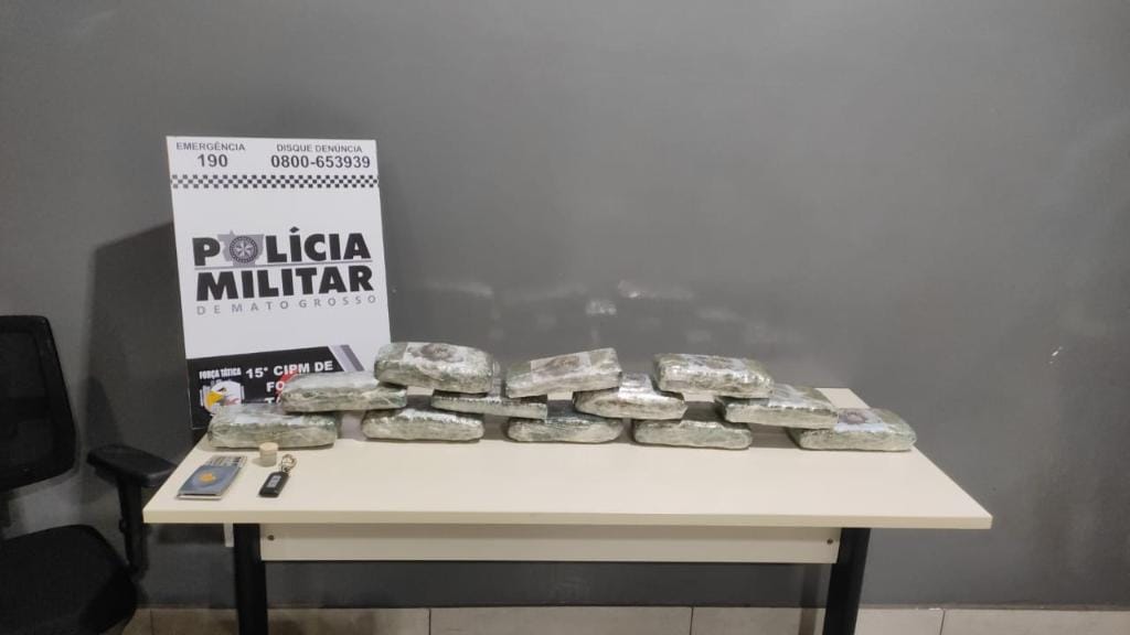 Traficante é preso com tabletes de maconha e porções de ouro em veículo de luxo em VG