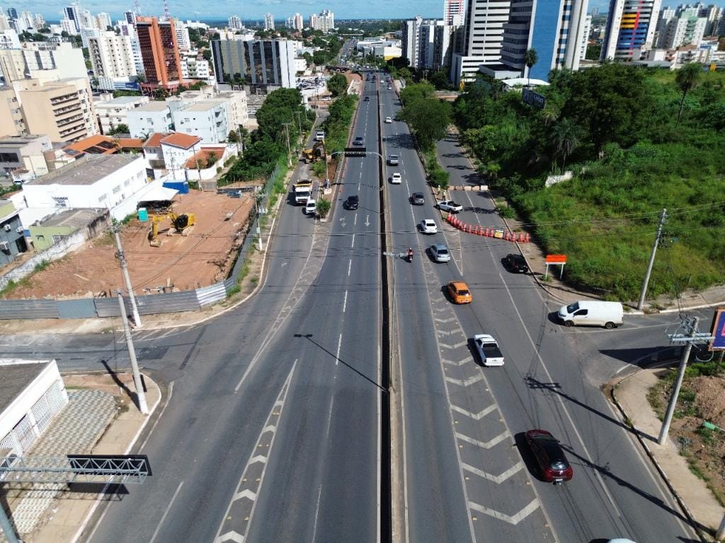 Obras no Complexo Viário Leblon avançam em três frentes de trabalho em Cuiabá