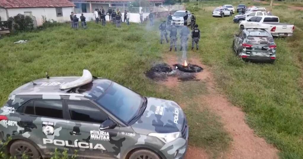 PM impede invasão de terras em zona rural de MT e prende oito grileiros em flagrante