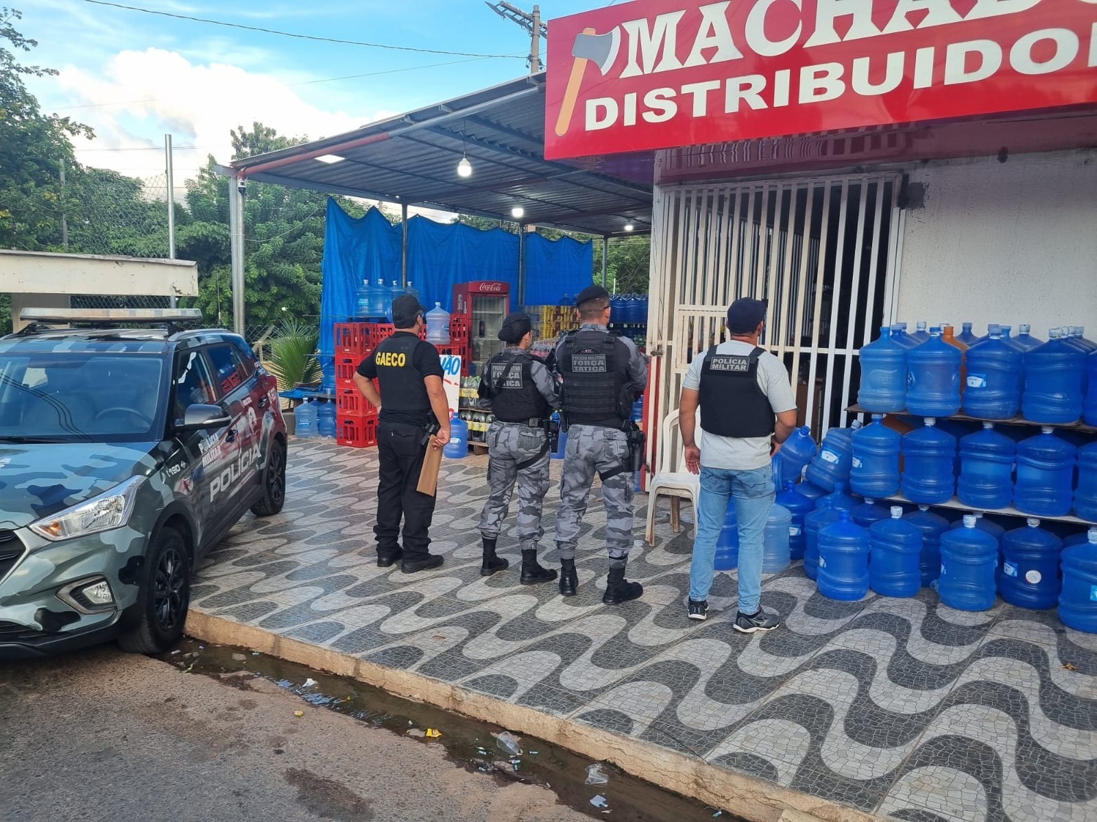 Gaeco combate extorsão de comerciantes de água em Cuiabá, VG, Nobres e Sinop