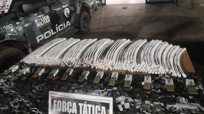 Homem é preso em caminhonete com 284 explosivos, munições e drogas em região de garimpo