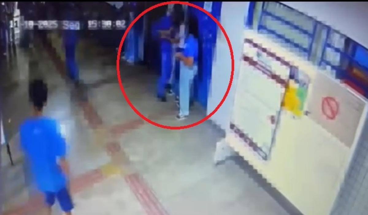 Menor golpeia dois colegas com canivete dentro de escola em Mato Grosso; veja vídeo