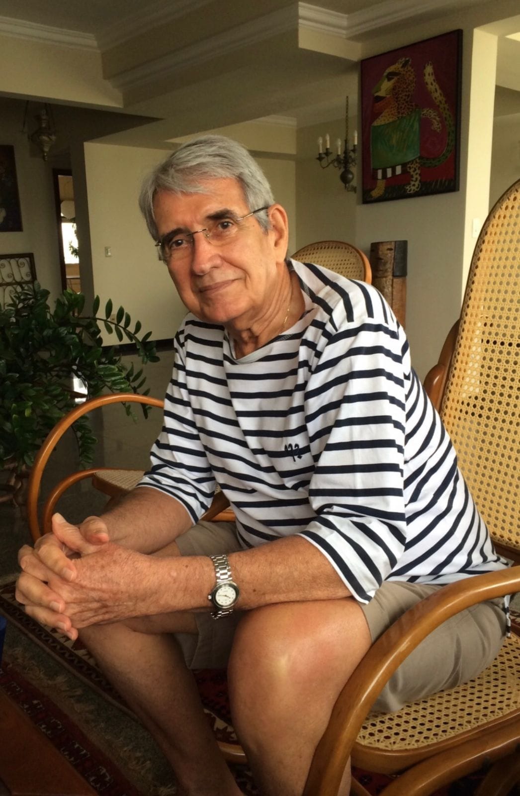 O espelho da sala de visitas