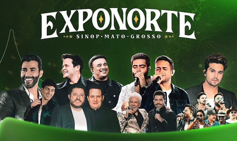 Exponorte 2026 anuncia super time de estrelas e promete agitar Sinop como nunca