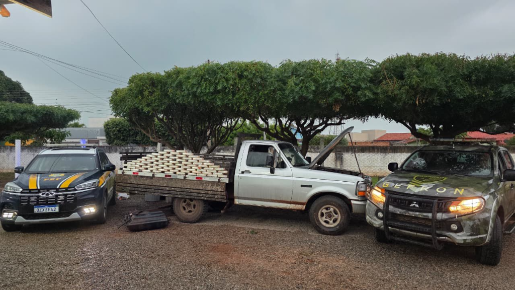 Cão farejador encontra cocaína avaliada em R$ 1,4 milhão escondida em tanque de picape