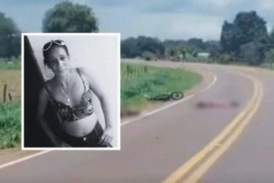 Passageira de moto morre após colisão com carreta bitrem na rodovia BR-158