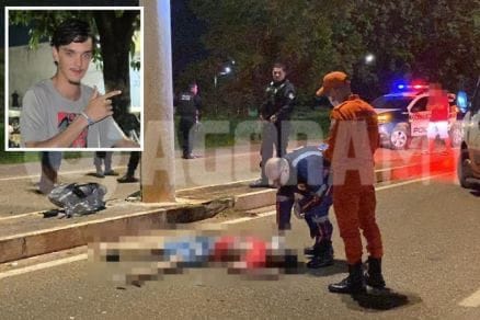 Jovem de 19 anos perde controle de motocicleta, colide contra poste e morre em MT