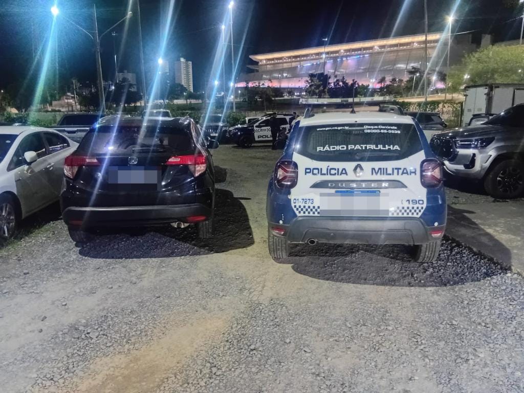 Dois criminosos são presos pela PM com Honda HRV e estojo de semijoias roubados em Cuiabá