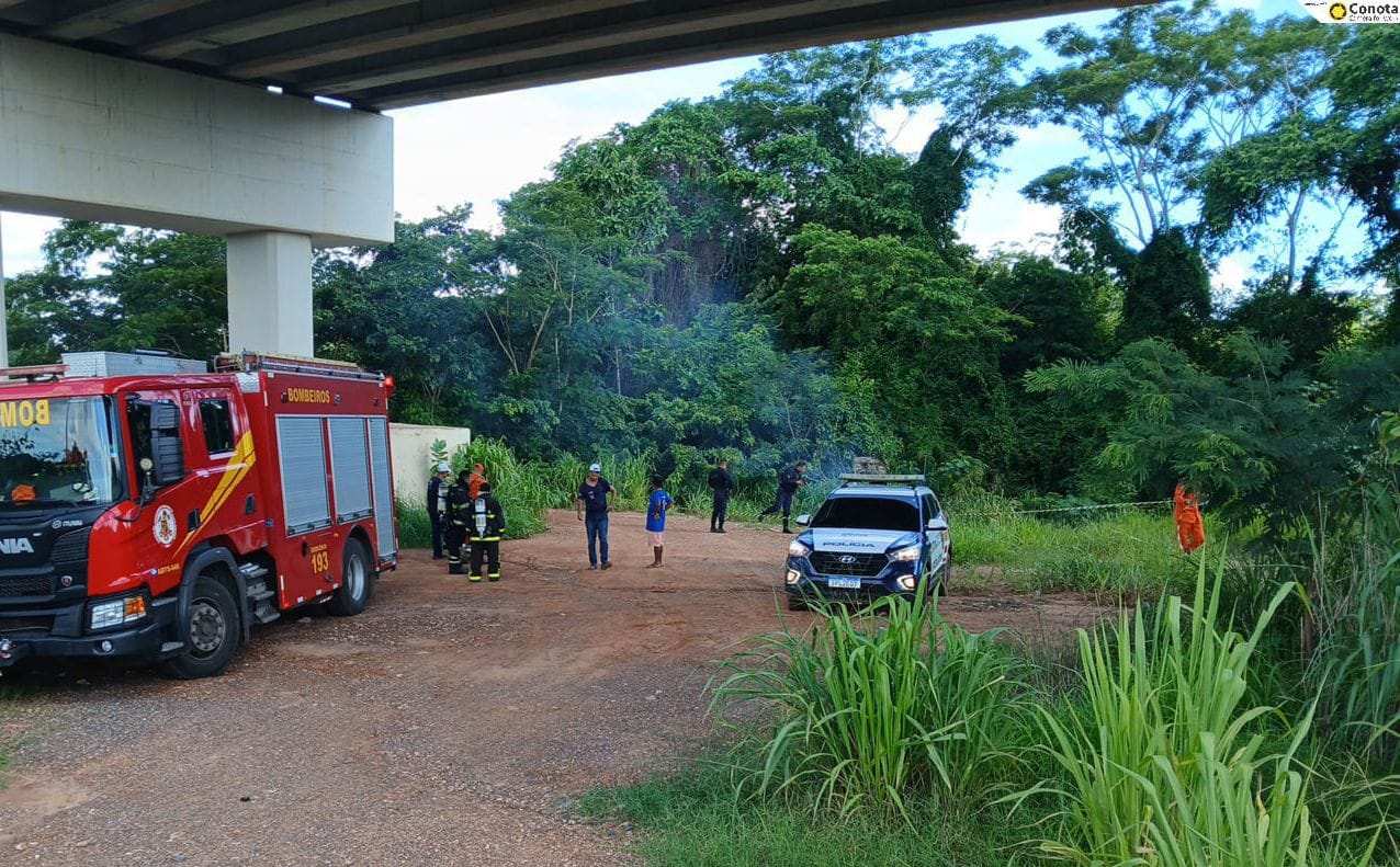 Ex-presidiário é encontrado morto dentro de carro queimado perto de ponte em Várzea Grande