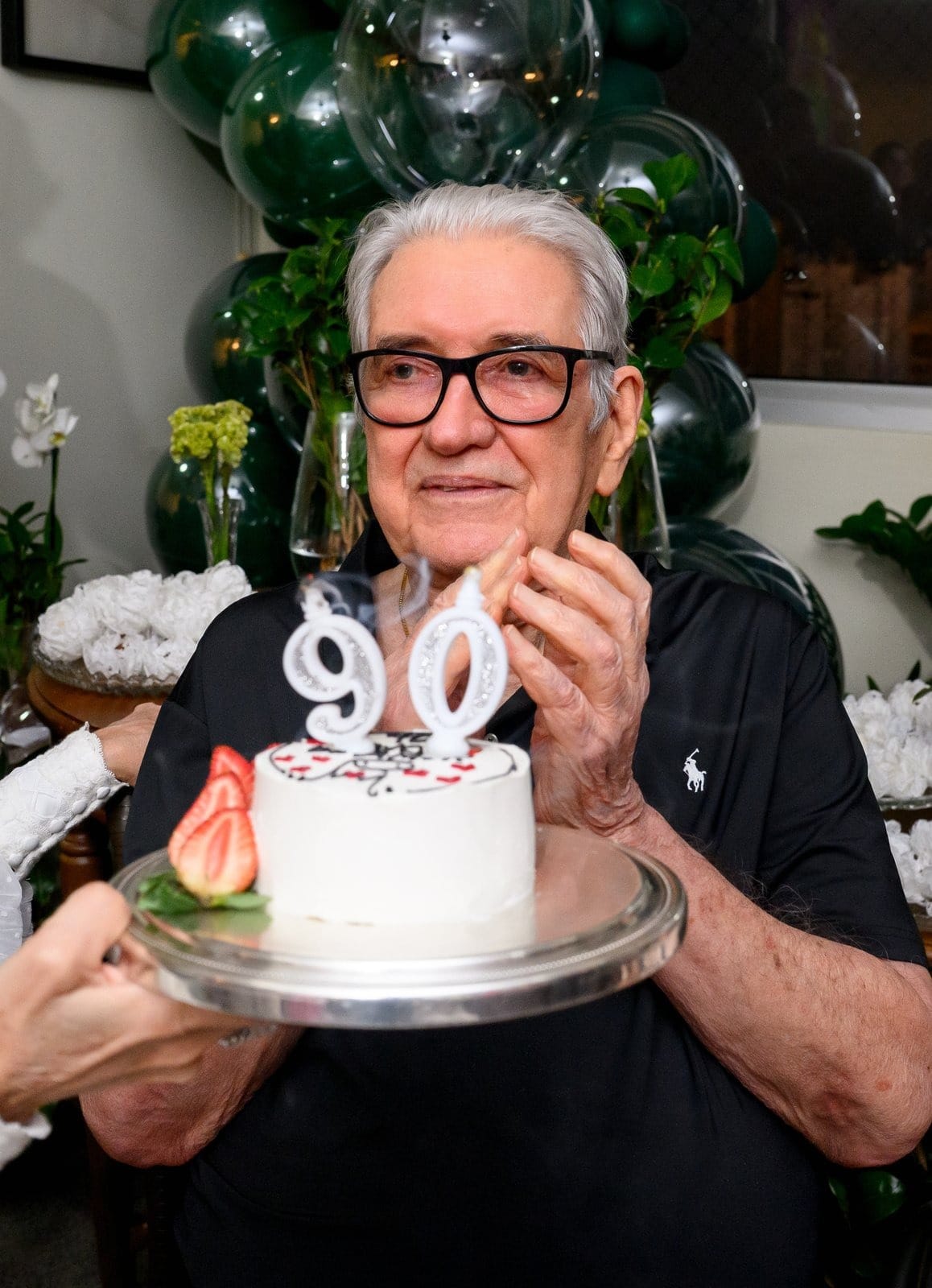 Guardanapo escrito com baton