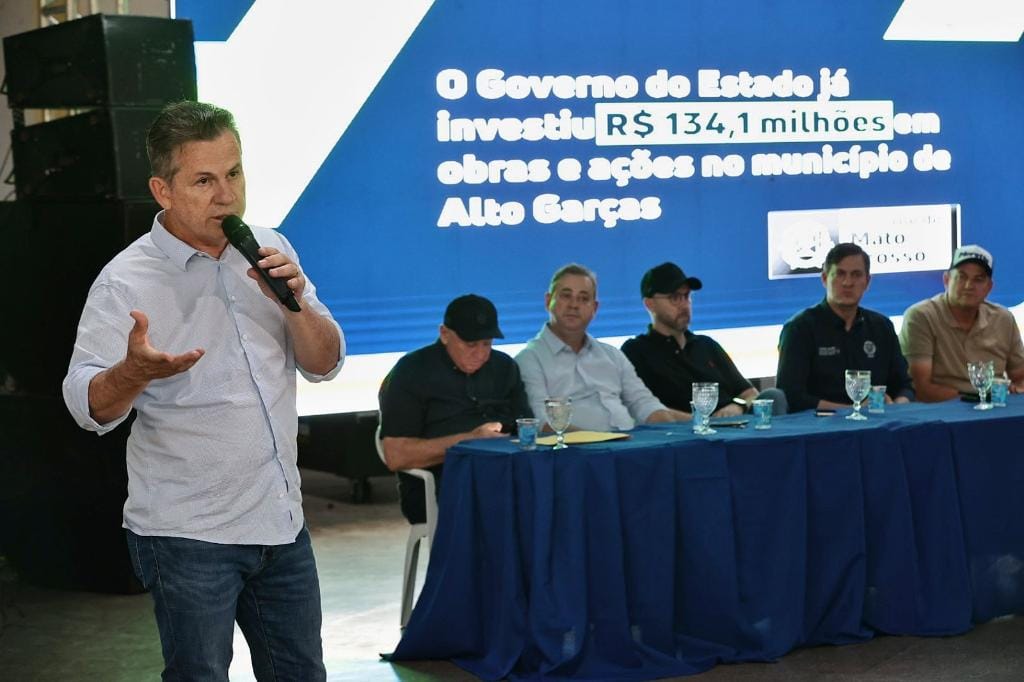 Mauro Mendes anuncia repasse de R$ 11 milhões para construir ponte de concreto e modernizar ETA