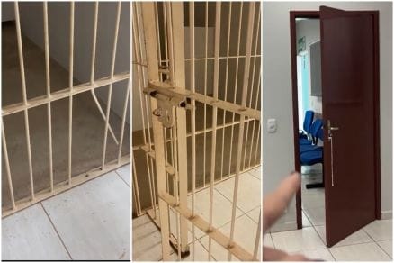 Algemado, detento rompe grade e foge após audiência de custódia em fórum de MT