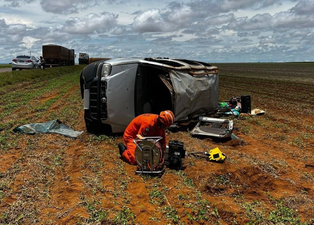 Corpo de Bombeiros socorre seis vítimas de acidentes de trânsito em rodovias estaduais