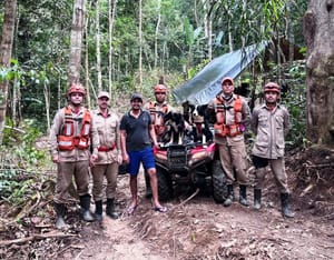 Homem que estava desaparecido há 12 dias na Floresta Amazônica entre MT e RO é resgatado