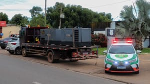 Caminhão é flagrado com dois geradores furtados há quase três meses do DAE de Várzea Grande