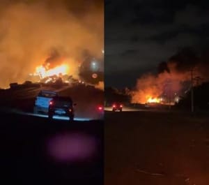 Motorista morre carbonizado após batida entre veículos de carga na rodovia BR-364