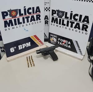Integrantes de facção criminosa são presos com arma de fogo e munições
