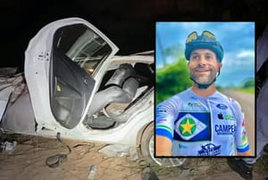 Secretário morre ao capotar veículo em rodovia e cair em ponte; esposa fica ferida