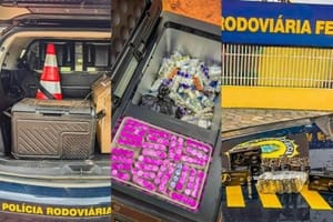 PRF apreende caminhonete com anabolizantes e 1,2 mil “canetas emagrecedoras” na BR-163