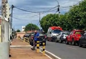 Vigilante tem surto e atira dentro de Ciretran em Várzea Grande; policiais do Bope no local