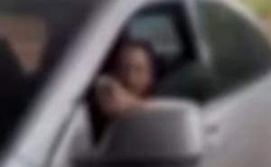 Vídeo mostra mulher invadindo loja do ex-marido e casa da ex-sogra com carro em MT