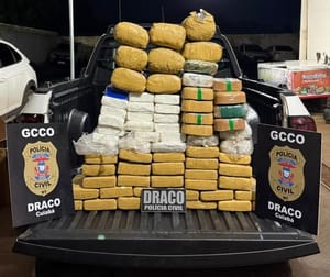Polícia Civil prende traficante com carregamento de quase 100 tabletes de drogas em Cuiabá