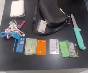 PM prende casal suspeitos por roubos utilizando faca em bairro de Cuiabá