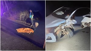 Acidente entre motocicletas e carro mata uma pessoa e deixa outras duas feridas em rodovia