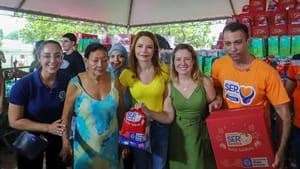 Várzea Grande participa de entregas das cestas de Natal do programa Ser Família