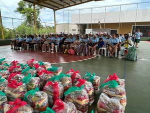 Parceria entre Comper e LBV entrega 702 cestas básicas em Mato Grosso