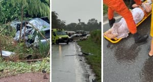 Acidente com quatro veículos deixa um morto e três pessoas feridas na rodovia BR-364