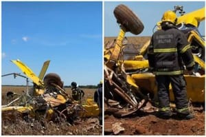 Piloto morre em queda de avião agrícola em fazenda na região  médio-norte de Mato Grosso