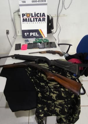 PM recupera caminhonete e prende quadrilha após 'arrastão' em chácara a mando de facção em MT
