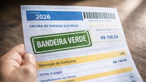Fevereiro seguirá com bandeira tarifária verde na conta de energia elétrica