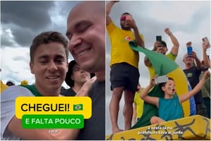 Abilio participa de caminhada em Brasília ao lado de Nikolas Ferreira; veja