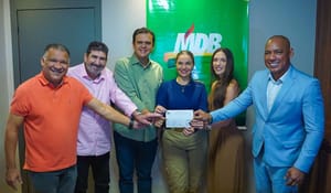 MDB de Mato Grosso recebe filiação da vice-prefeita de Cuiabá, coronel Vânia Rosa